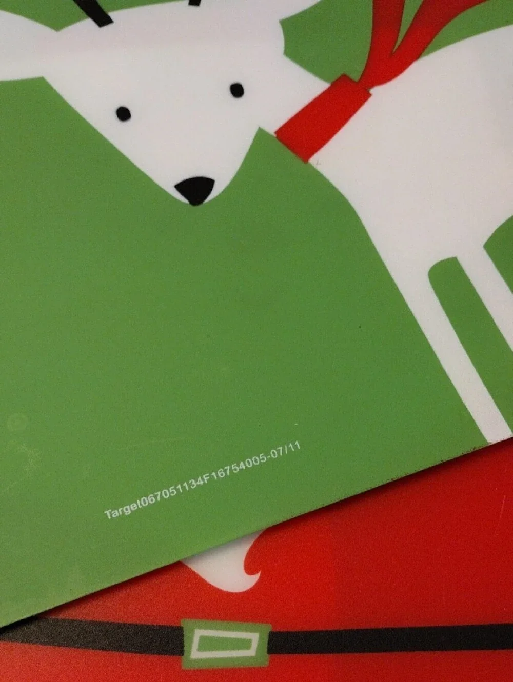 Target 2011 Christmas Holiday Placemats Set of 6 Santa Snowman Penguin 14 x 18